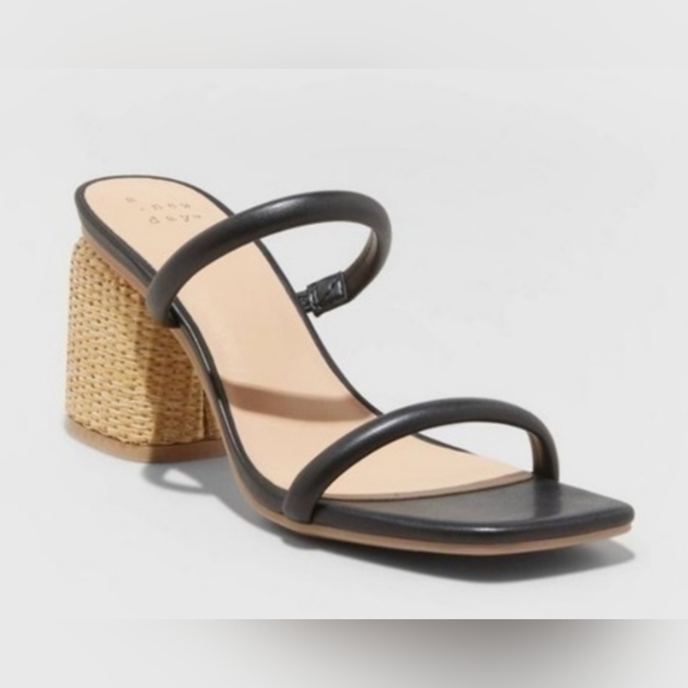 Women's Miley Mule Heels - A New Day" Black
